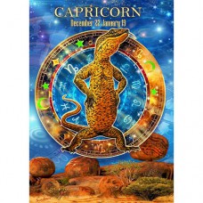 STEVE SUNDRAM MAXI GREETING CARD Capricorn-Goanna